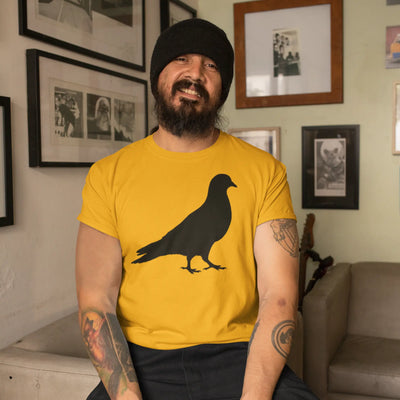 Pigeon T-Shirt | Minimalist Pigeon Silhouette Bird Shirt