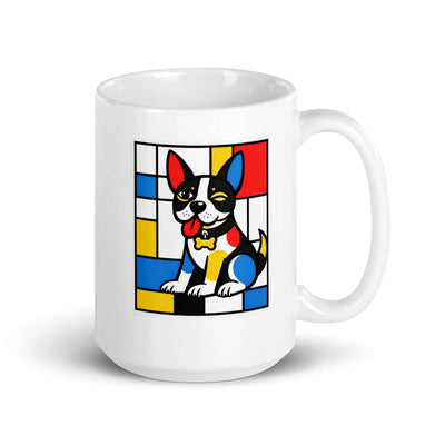 Boston Terrier Pop Art Mug for Dog Lovers from Nicky Digital